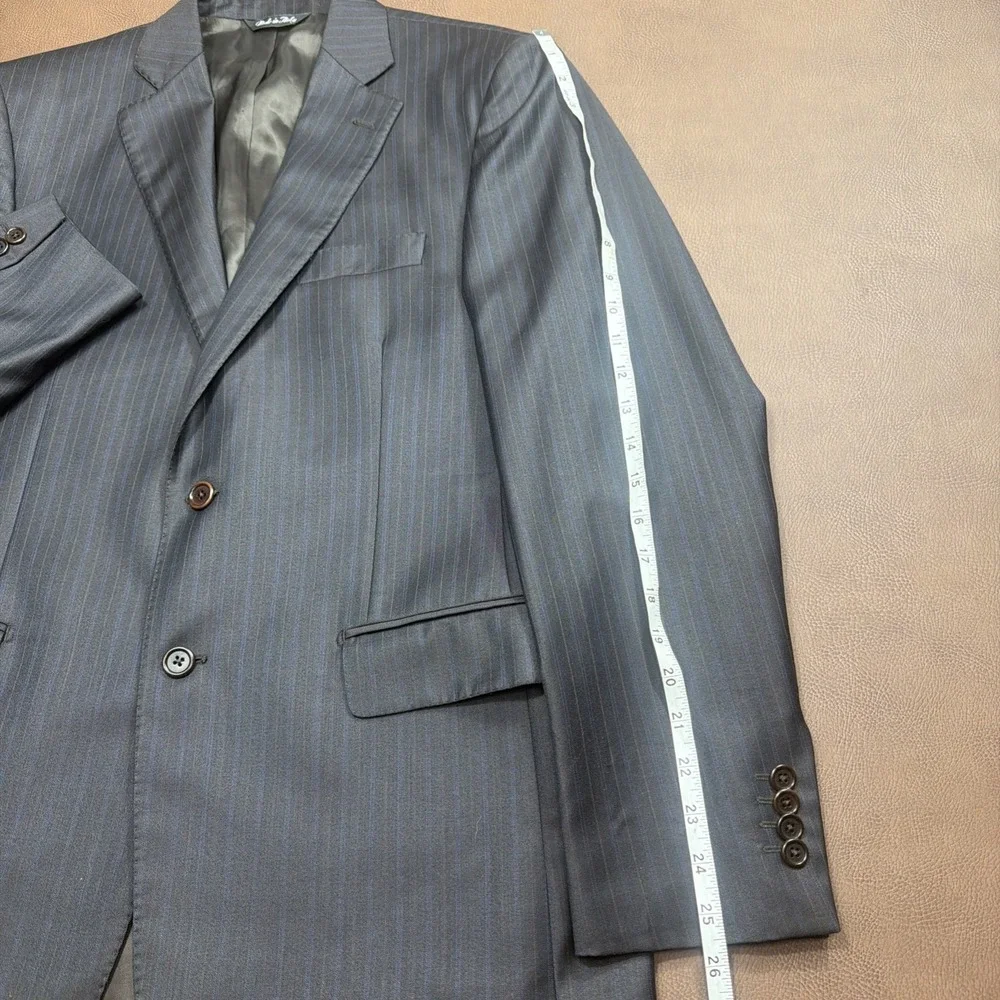 ERMENGILDO ZEGNA for Saks BLACK LABEL 2 Piece Full Suit Men SILK BLEND 40R 35x30